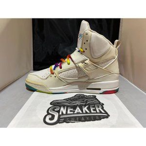 Jordan Flight 45 High (GS) White Pink Flash 2009- 3834520 104 Youth size 7Y **LI